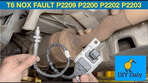 VW Transporter T6 Nox sensor faults P2209 P2200 P2202 P2203  - nox sensor 1 replacement