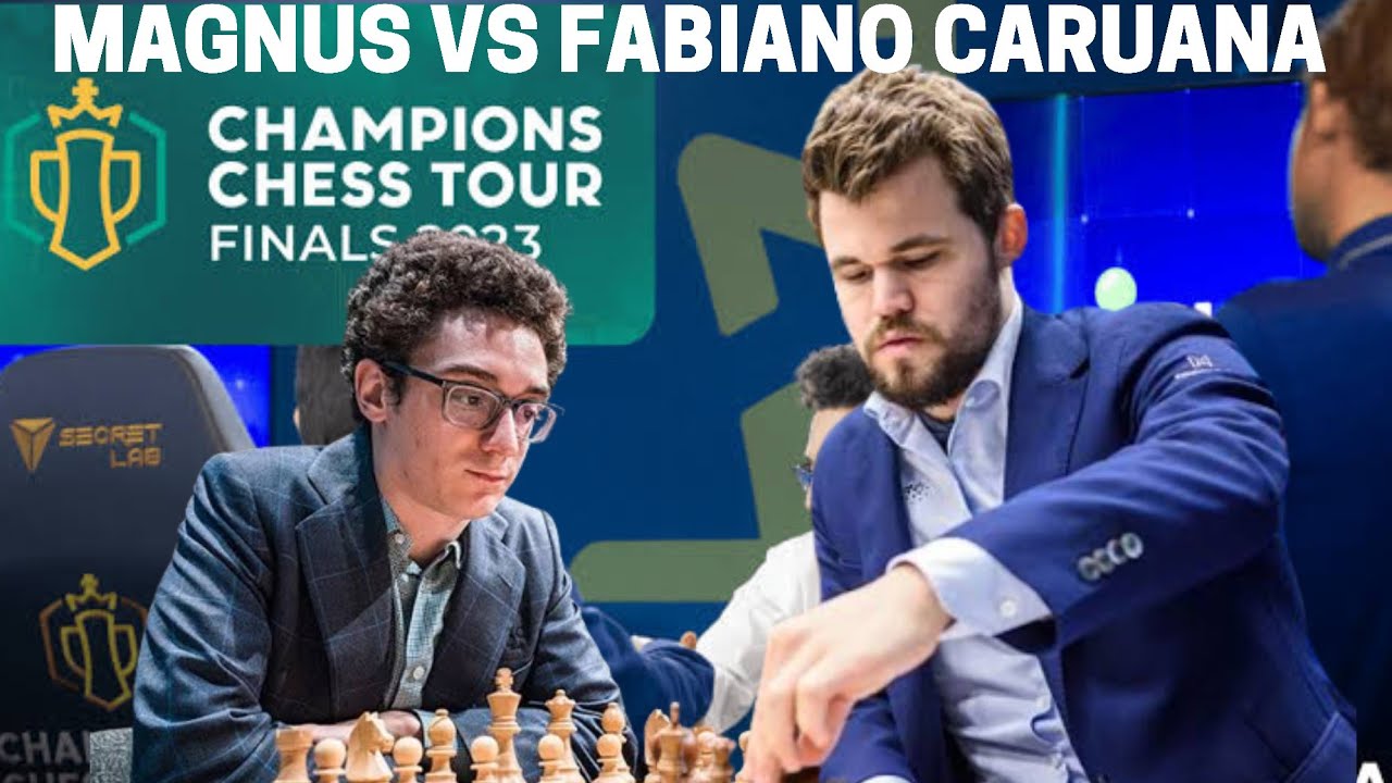 Champions Chess Tour 2023 Match held Magnus Carlsen vs Fabiano Caruana ...