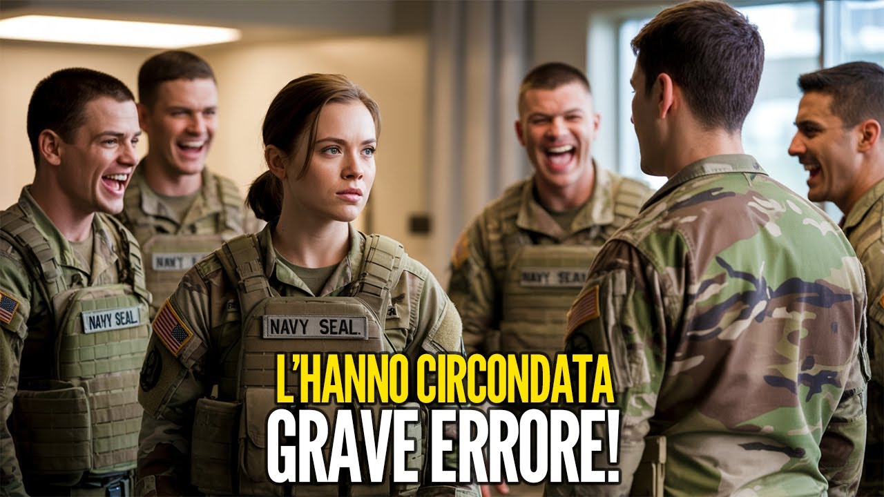 Quattro reclute la circondarono… 45 secondi dopo, un Navy SEAL si fermò davanti a loro