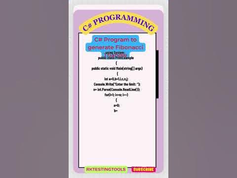 #13 C# Program to generate Fibonacci Triangle - YouTube