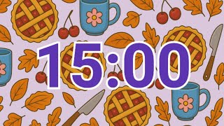 🍒 15-Minute Cherry Lattice Pie & Coffee Timer – Cozy Autumn Vibes for Relax & Focus ☕🥧