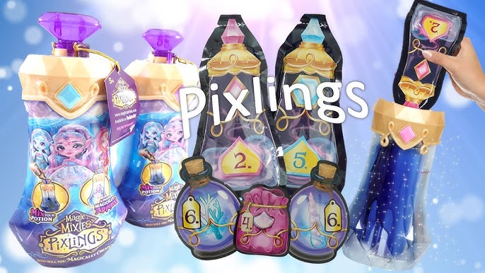 Magic Mixies Pixlings Marena the Mermaid Pixling 6.5 inch Doll Inside a  Potion Bottle, Ages 5+