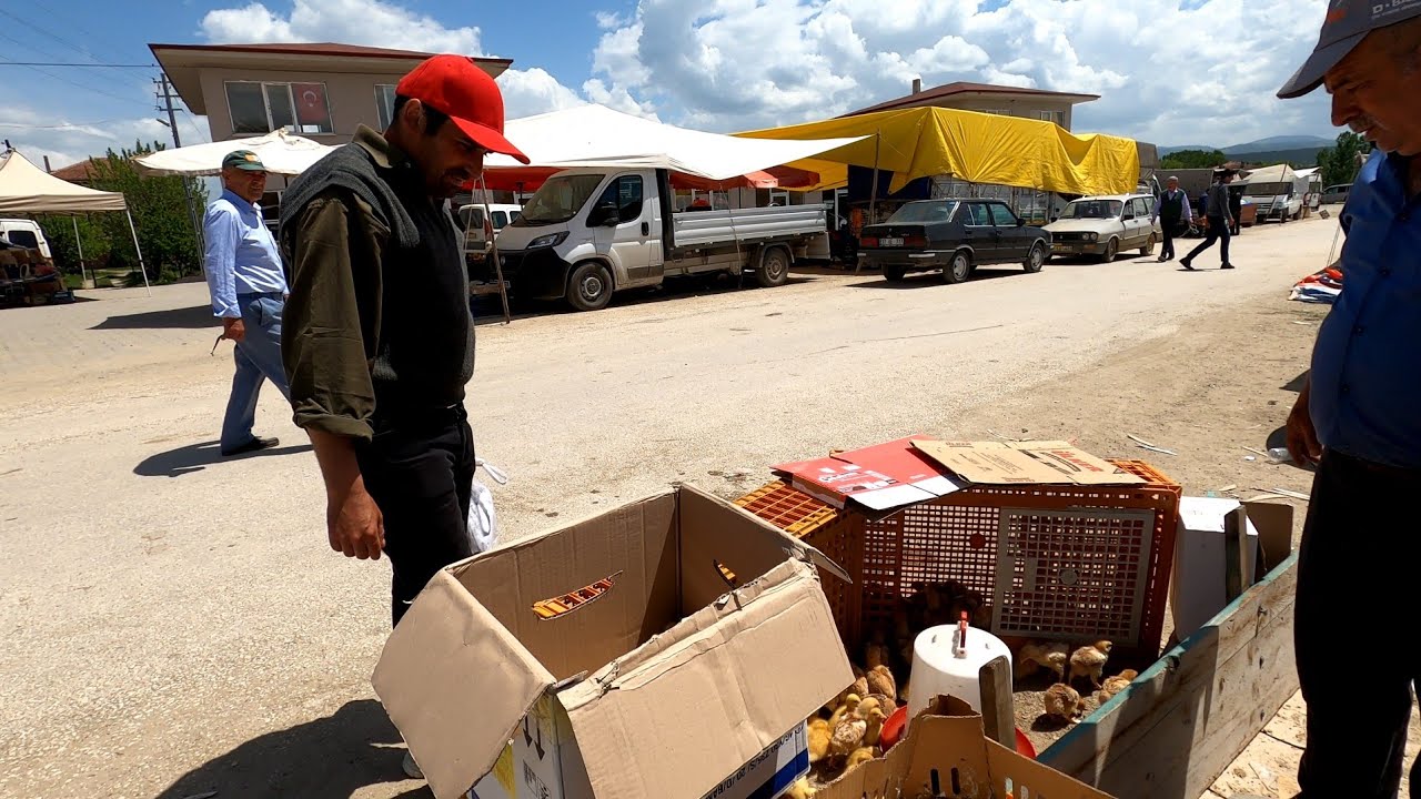 SALİH LE PAZARDAYIZ   DOLU DOLU YAĞMURLU BİR GÜN KÖYDE YAŞAM GÜNLÜK VLOG TÜRKİYE