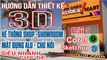 TỰ HỌC SKETCHUP - ENSCAPE | THIẾT KẾ QUẢNG CÁO | Dựng Hình Nhanh  3D -0987.457.307