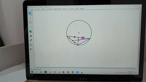 Sử dụng phần mềm GPS để giải bài toán quỹ tích, cho học sinh quan sát quỹ tích điểm cần.