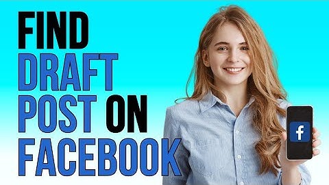How To Find DRAFT POST On Facebook (2023)