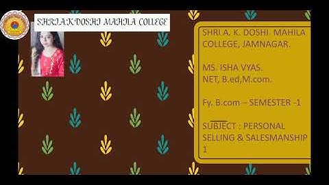 Fy b.com ssp lecture 16 by pro. Ms Isha vyas