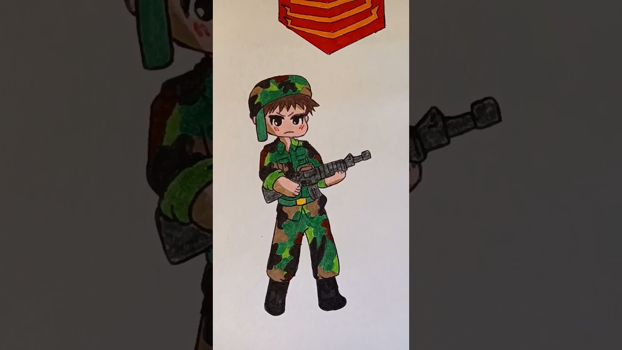 COMMANDO ELITE - Soldier 🪖 ( Artwork 🎨 ) # anime drawing part 37 🧨💣🇺🇸🎖️🪖