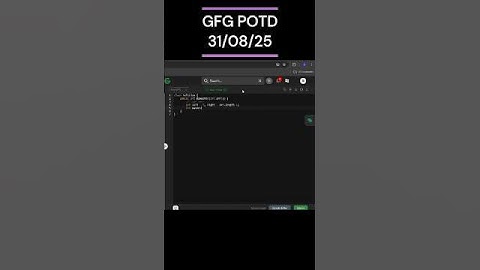 Container With Most Water | GFG POTD | 31/08/2025 #coding #gfg #potd #java