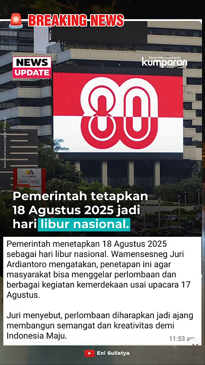 THE GOVERNMENT DESIGNS AUGUST 18, 2024, AS A NATIONAL HOLIDAY #examination #latestnews