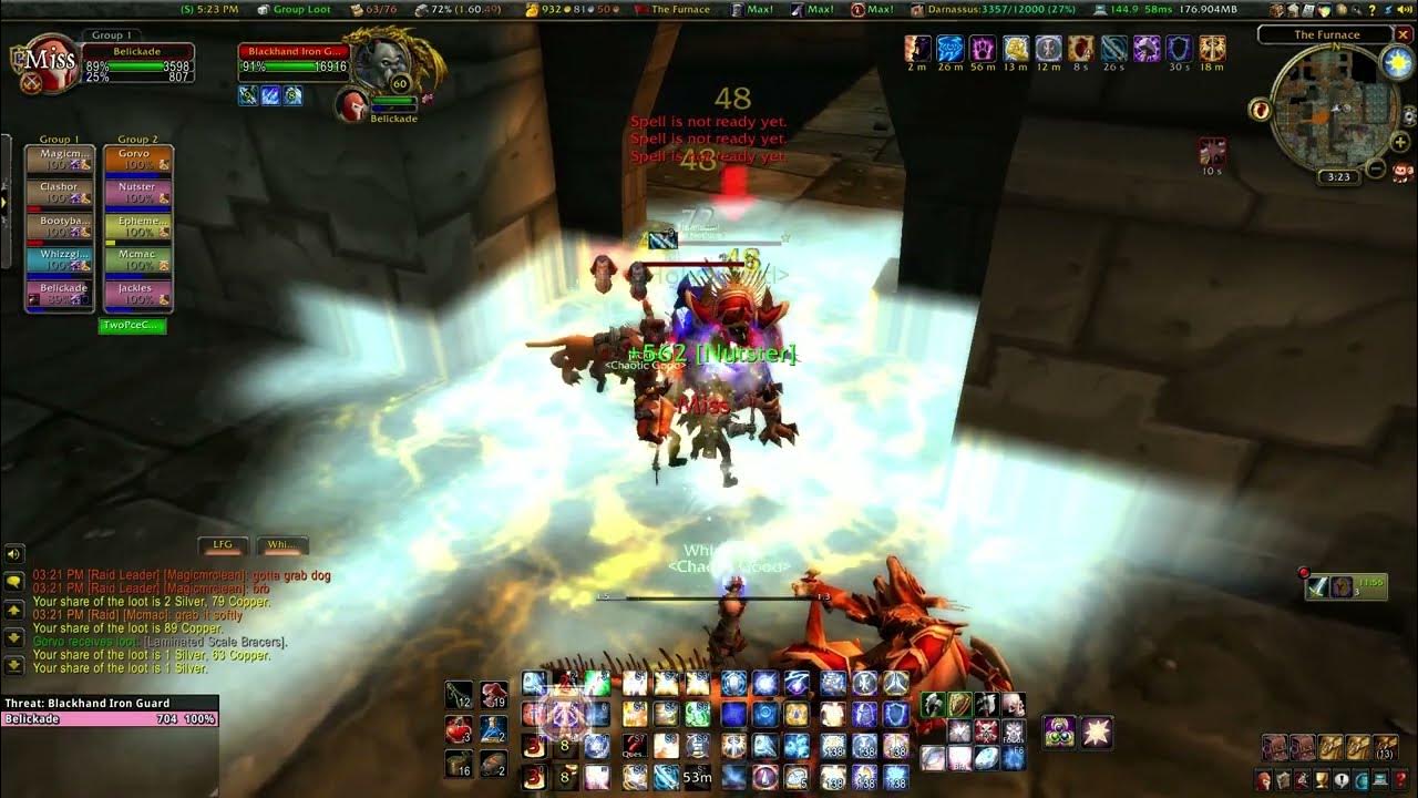 World of Warcraft Classic UBRS Paladin Tanking 3 YouTube