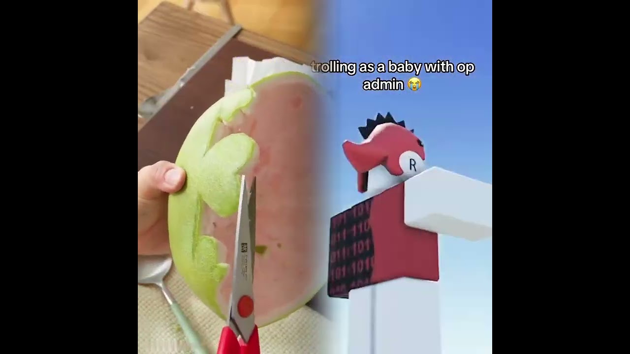 trolling as a baby with op admin commands in slap tower ro