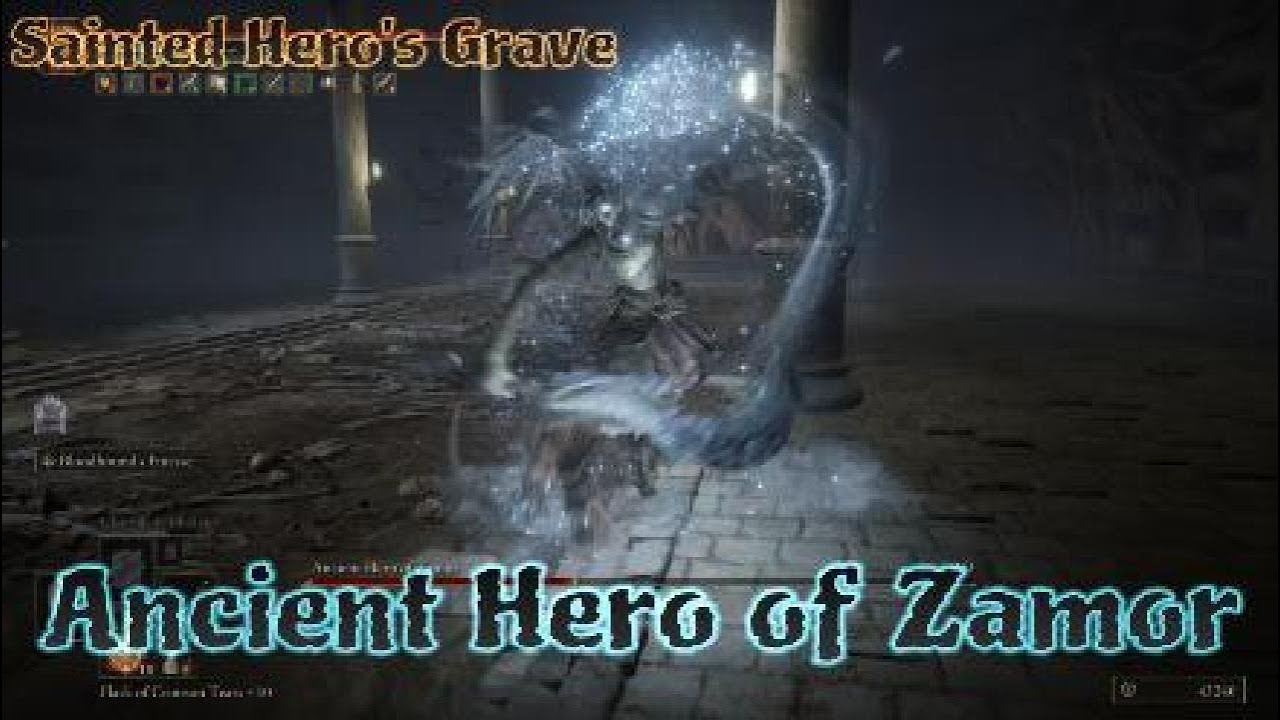 Elden Ring Ancient Hero of Zamor Boss Fight Sainted Hero's Grave