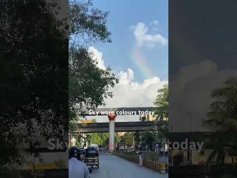Rainbow 🌈 #morning #rainbow #mumbai #aesthetic #music #love #quotes #travel #song #rainbowfriends