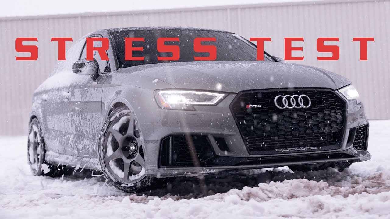 Snow Rift Test Tools Audi RS3 ProClip Snow Drifting Stress Test - YouTube