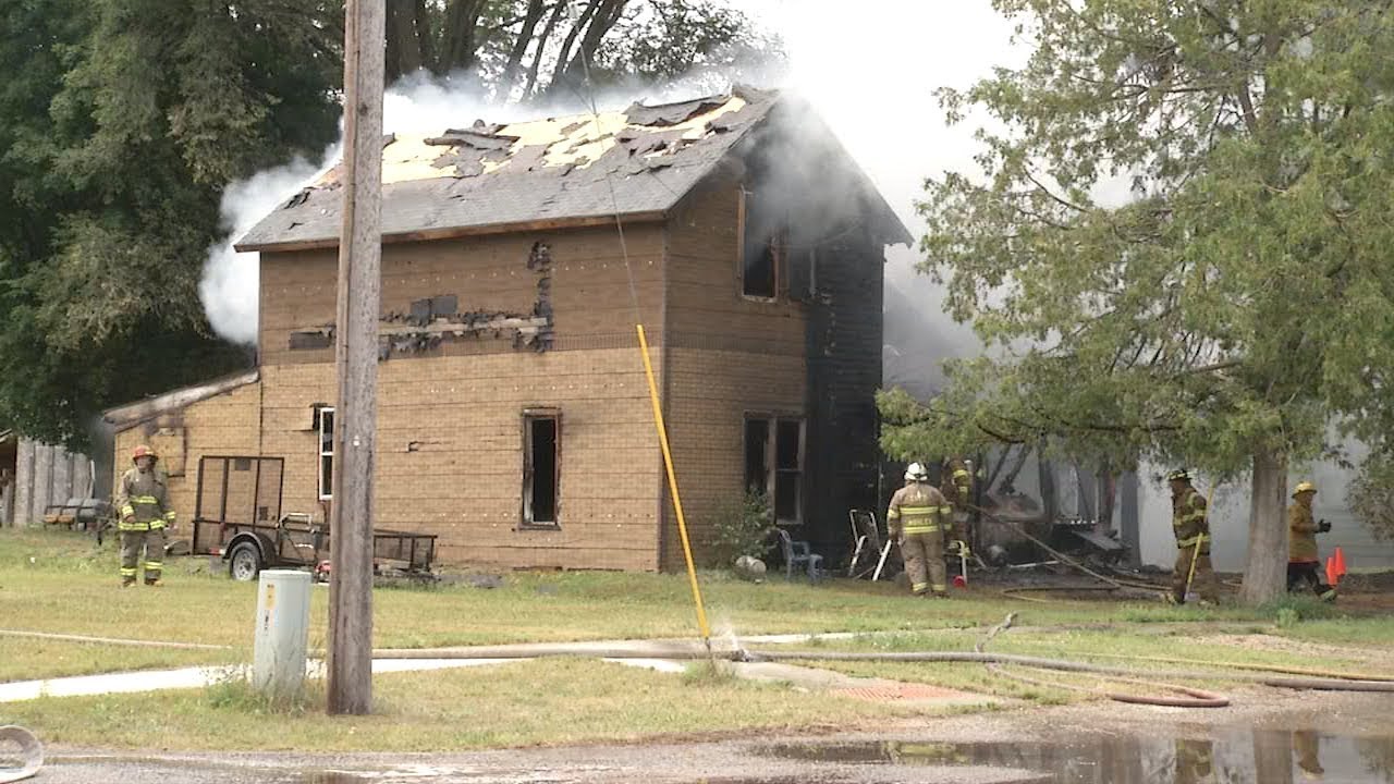 Wheelchair-Bound Woman, Dog Rescued From House Fire in Mesick - YouTube