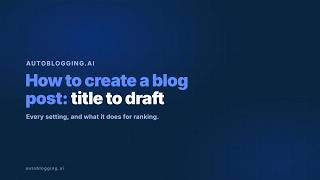 How to Create a Blog Post With AI, From Title to Publish-Ready Draft News