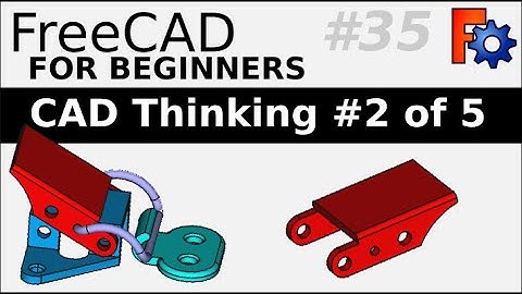 FreeCAD leren voor beginners | 35 (deel 2) | CAD-denken deel 2: vergrendelingsmontage