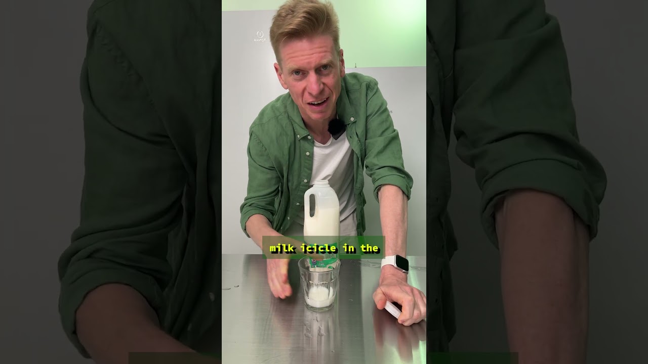 How milk freezes 🥛