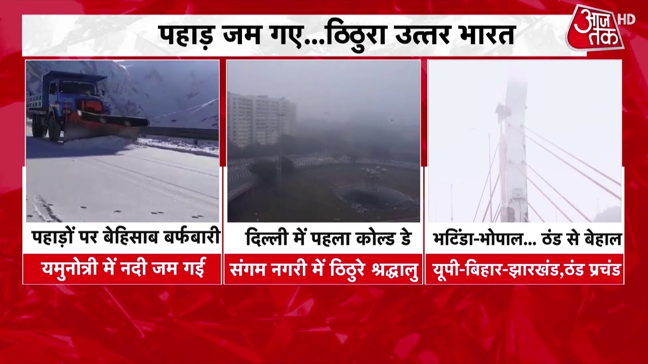 मौसम विभाग के अनुसार Delhi में 15 January तक कड़ाके की ठंड का कहर रहेगा । Cold Day | Aaj Tak