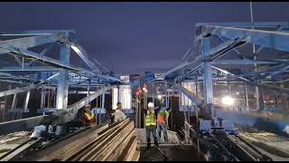 Launching Operation of NRS AS Cantilever Carriage - El-Moneeb Widening Project