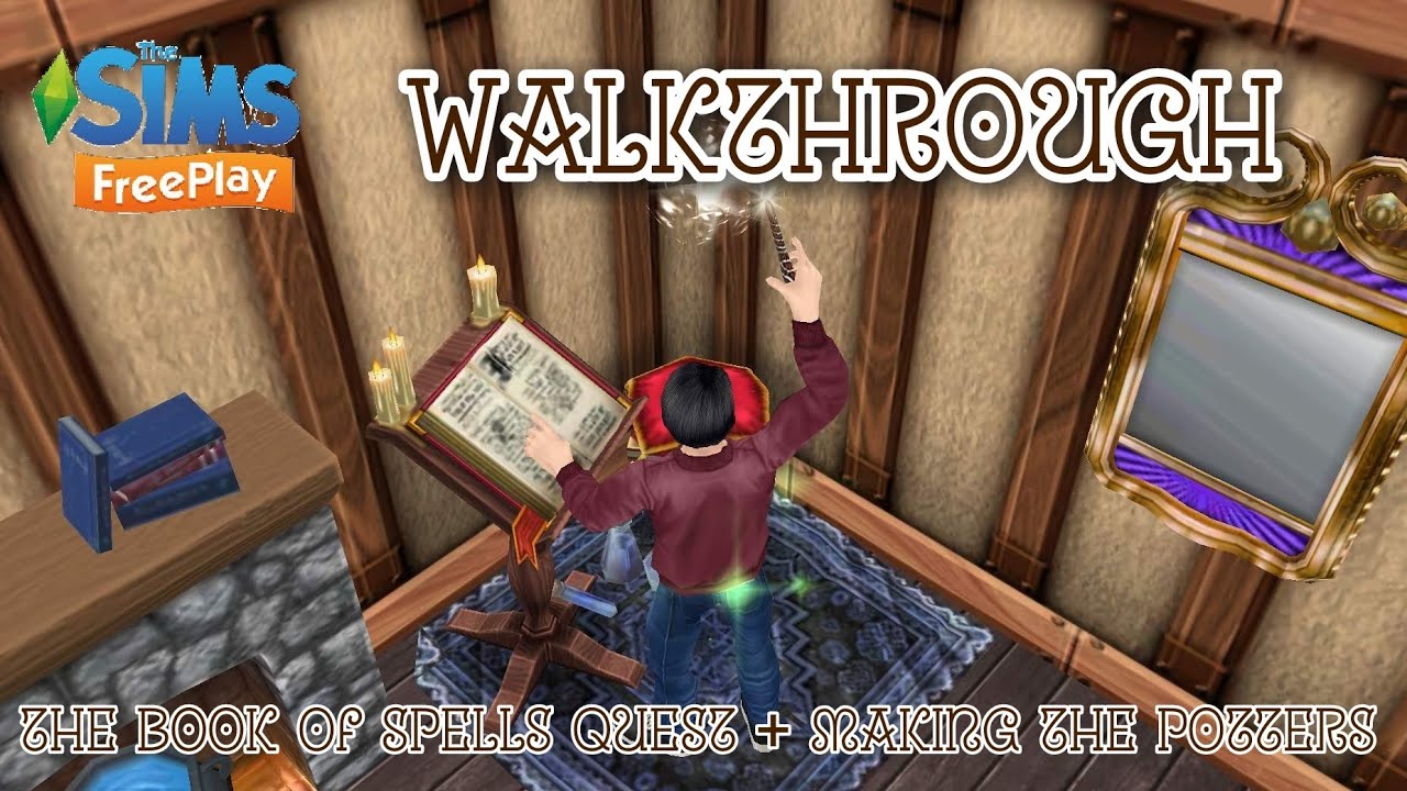 Sims Freeplay The Book of Spells Quest Pt.1 YouTube