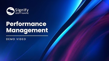 Signify Performance Management demo video