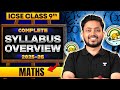 MATH Syllabus Overview 2025-26 | Class 9 ICSE Board | Shubhanshu Sir