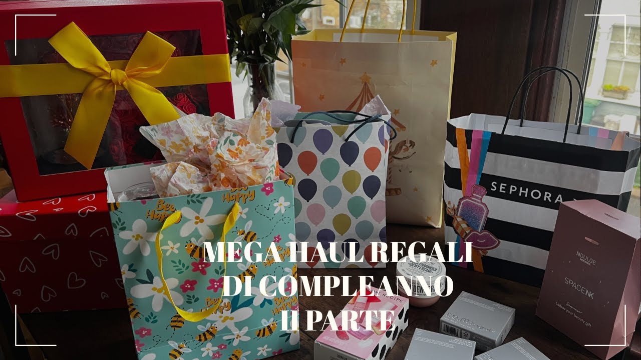 MEGA HAUL REGALI DI COMPLEANNO 🎁 🎊🛍️ SECONDA PARTE #compleanno #regali #haul