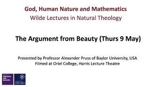 The Argument from Beauty, Alex Pruss