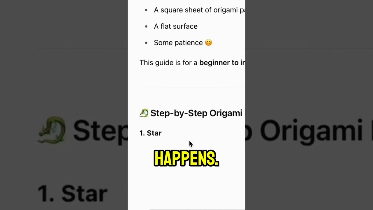 ChatGPT Taught Me Origami... Did It Work?! #ai #chatgpt #origami #techmeetsart #tech #funny #memes