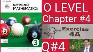 OXford 7th edition New syllabus| mathematics 3| Exercise 4A| Question 4|D3 math Ex 4A Q4|O Level|
