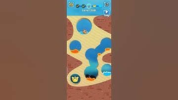 save the fish Level 208 - mobile game/fishdom ( android ios )#shorts