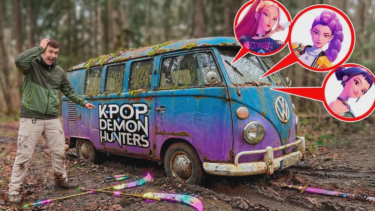 Ми знайшли покинутий вантажівку мисливців на демонів з K-Pop! Huntrix існують насправді?