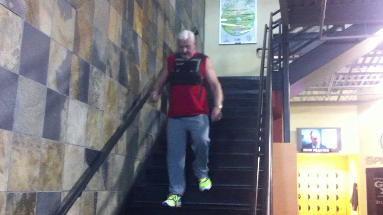 Stair Climbs (40 weighted vest) YouTube