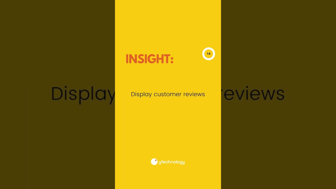 Display customer reviews