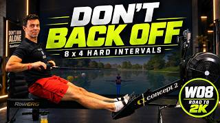 Build the Mental Strength for a Faster 2K | 8 x 4 Min Rowing Workout | Road to 2K WO8