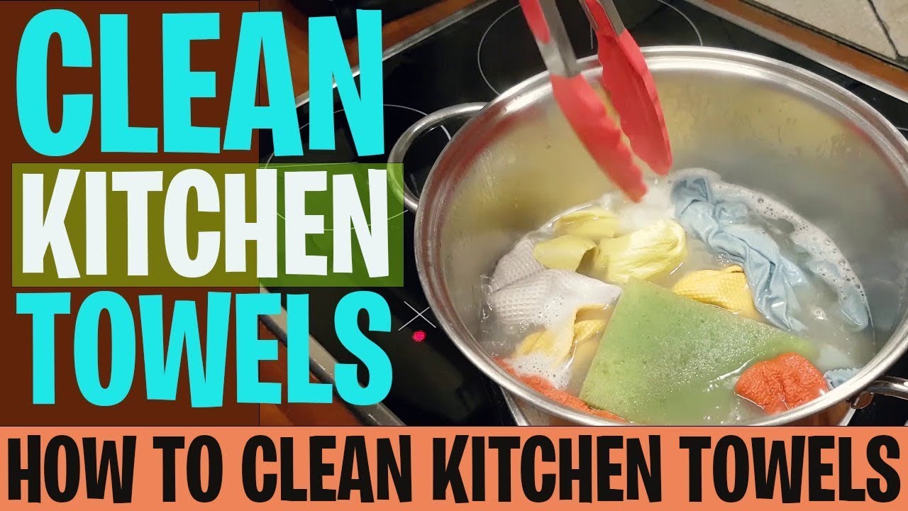 Clean Rags Kitchen Deep Clean for Rags and Kitchen Towels #CleaningHack - YouTube
