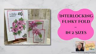 Another Funky Fold ~ Interlocking Card in 2 sizes