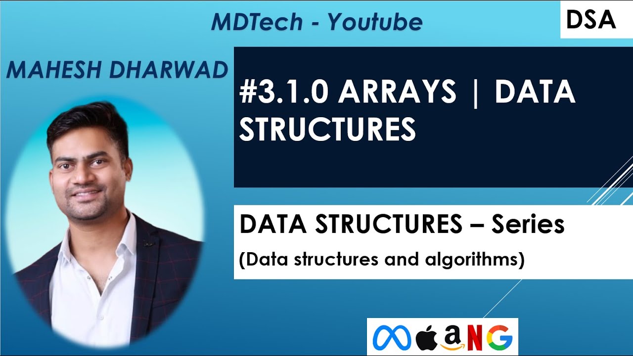 #3.1.0 | Arrays Introduction | Data structures - YouTube
