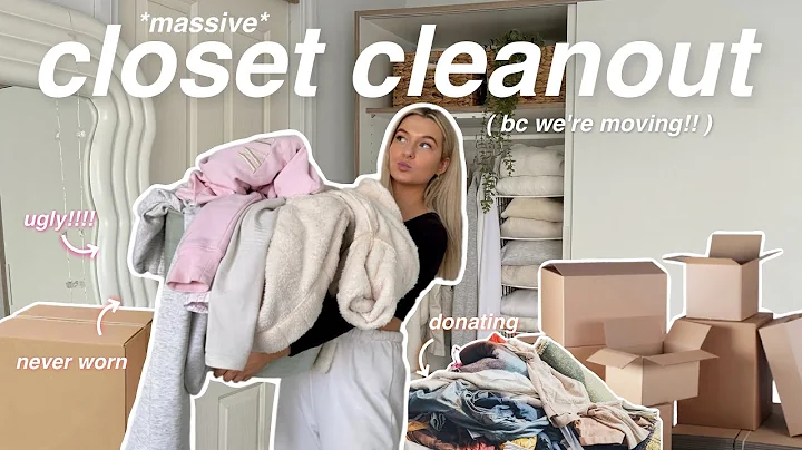*massive* CLOSET CLEANOUT 👚📦 aka decluttering my entire wardrobe bc we’re moving!!