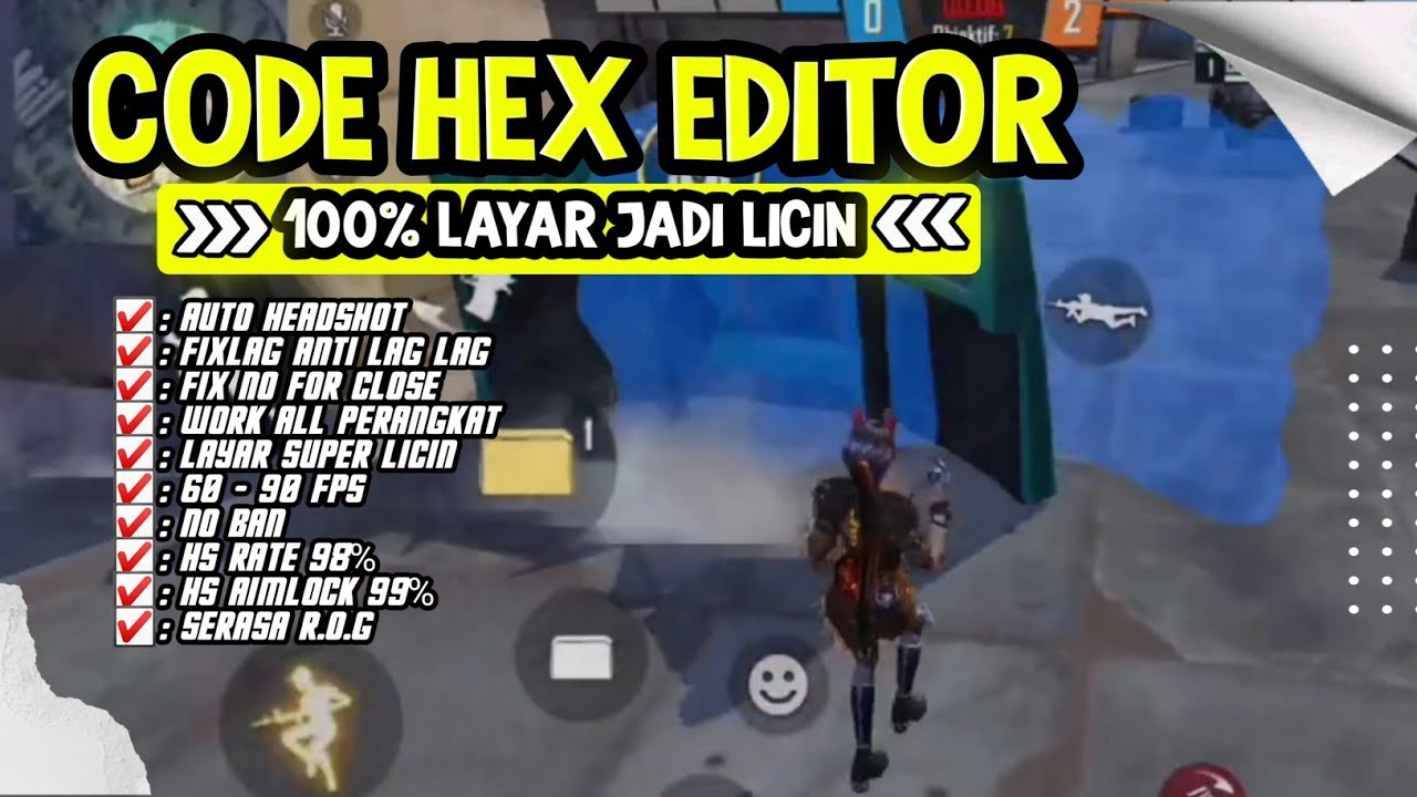 99% LAYAR JADI LICIN | CODE HEX EDITOR AUTO HEADSHOT | NEW CODE OBB