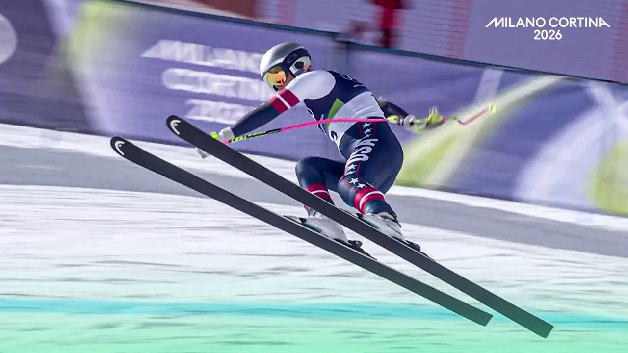 Caduta TERRIBILE in discesa per VONN poco dopo la partenza. Arriva l'ELICOTTERO | #MilanoCortina2026