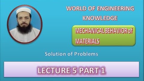 Mechanical Behavior of Materials Lecture 5 Part 1