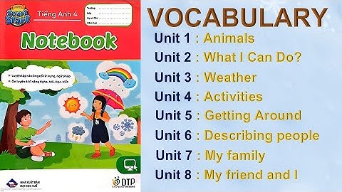 Tiếng Anh lớp 4 I Học từ vựng tiếng Anh lớp 4 I i-learn smart start 4 năm 2025