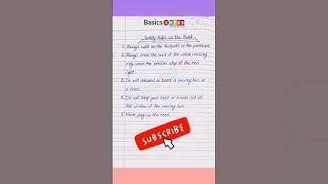 Road safety rules in English | 5 Safety Rules On the Road  | Road Safety rules you must know