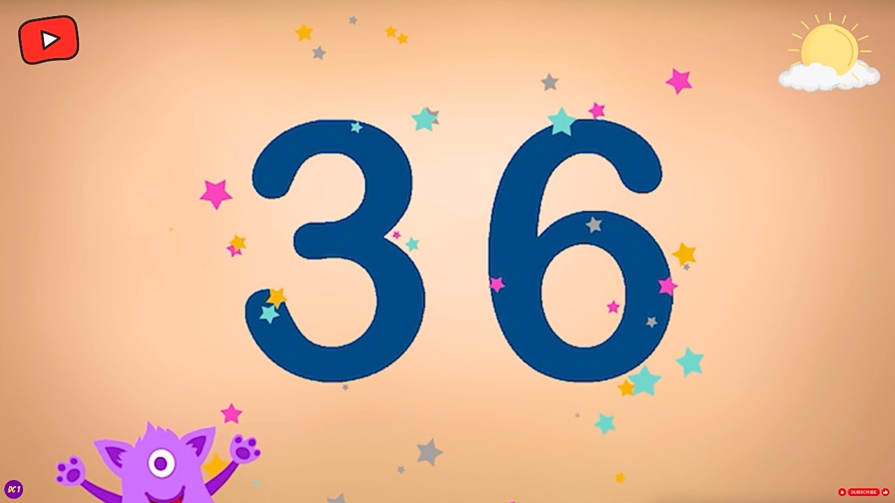 Meet Number 36 | Explore the World of Numbers | Tracing & Phonics - YouTube