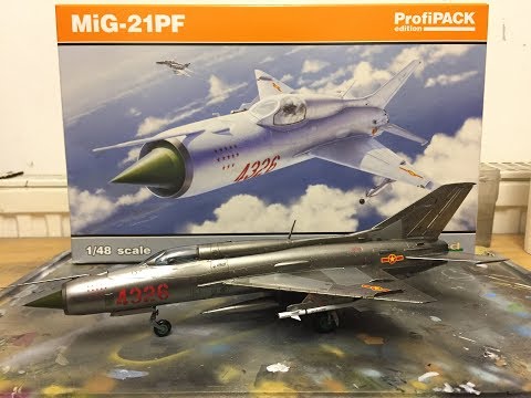 First Natural Metal attempt with Alclad - Vietnamese Mig-21PF in 1/48 Scale