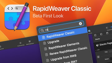 RapidWeaver Classic — First Look