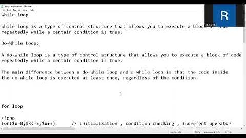 CONTROL STATEMENTS IN PHP PART 2